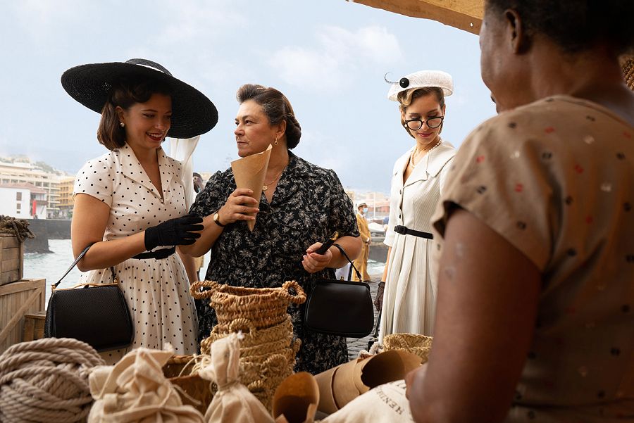 Carmen a su llegada a Guinea