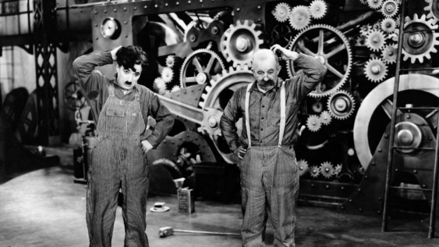 'Tiempos Modernos', Chaplin (1936)
