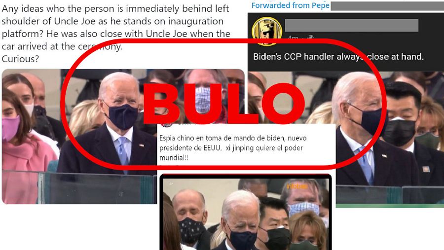 Capturas del bulo que relaciona a un agente del Servicio Secreto con el Partido Comunista de China