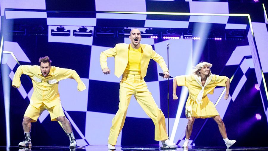 El grupo The Roop durante su actuación en la semifinal del Pabandom I¿ Naujo