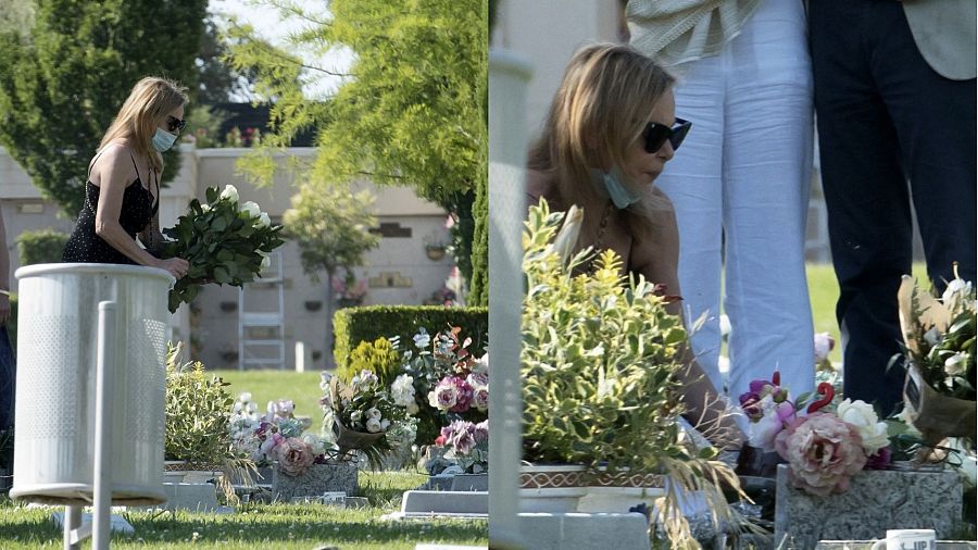 Ana Obregón visita la tumbra de su hijo en su cumpleaños