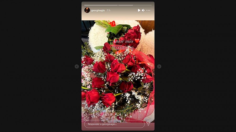 El ramo de flores que Cristiano ha regalado a Georgina