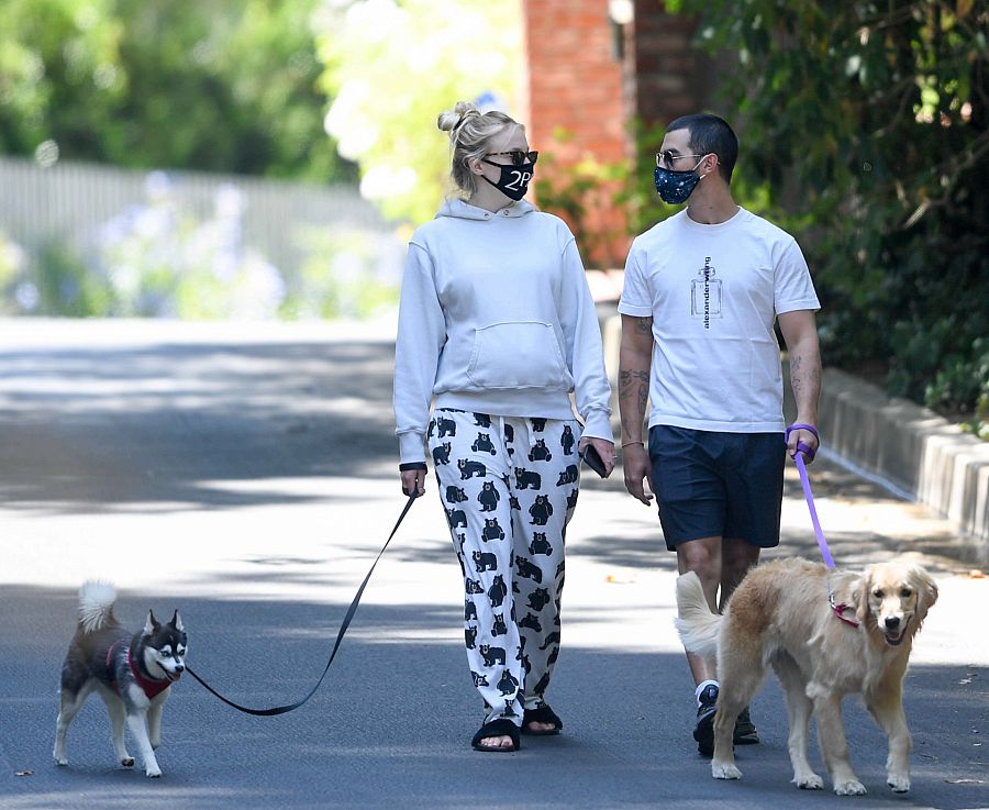 Sophie Turner y Joe Jonas en Los Ángeles