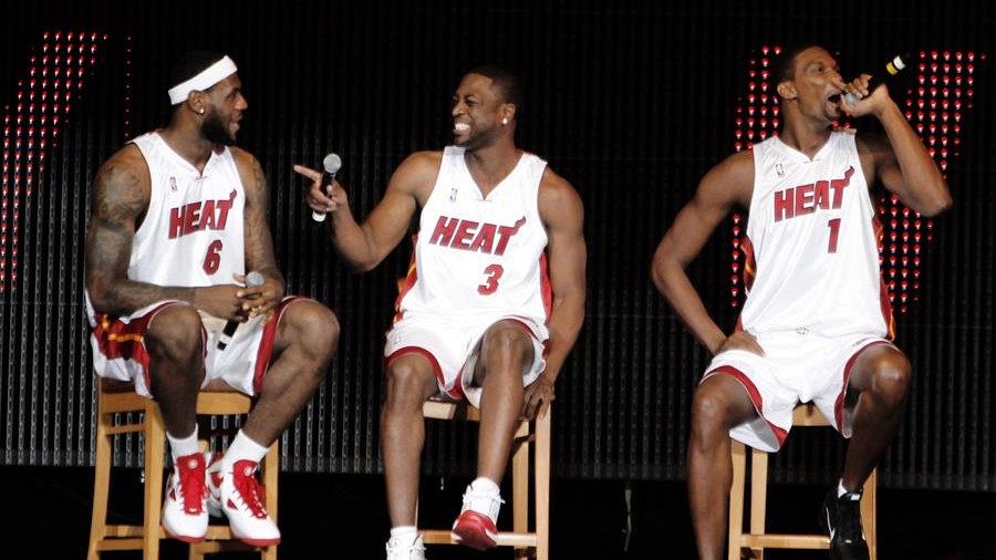 James, Wade y Bosh, tres amigos que se unieron para ganar la NBA