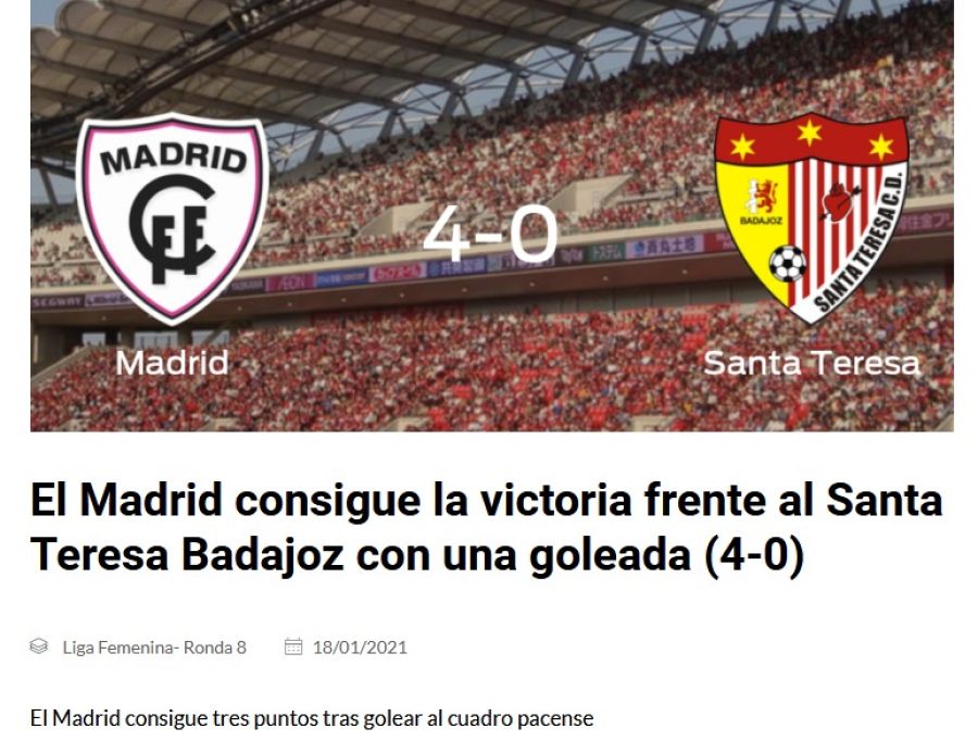 Crónica de un partido de fútbol generada por Narrativa.