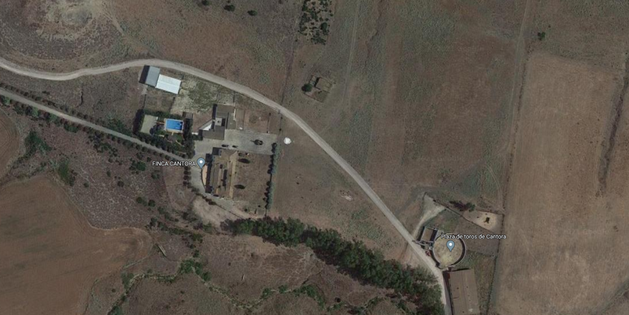 La finca de Cantora desde Google Maps