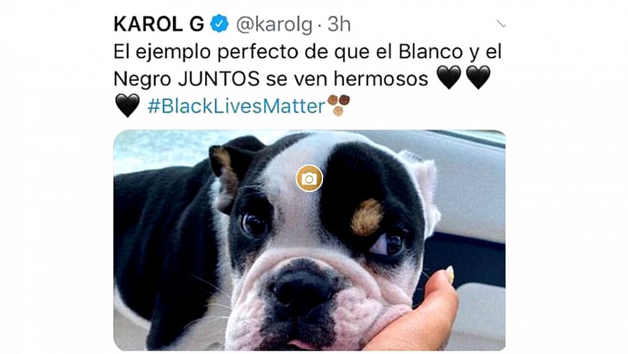  Karol G, obligada a disculparse tras un desafortunado tuit sobre el Black Lives Matter