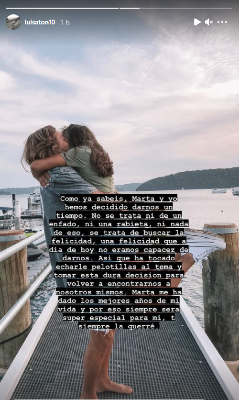 La publicación de Luis Giménez en su Instagram