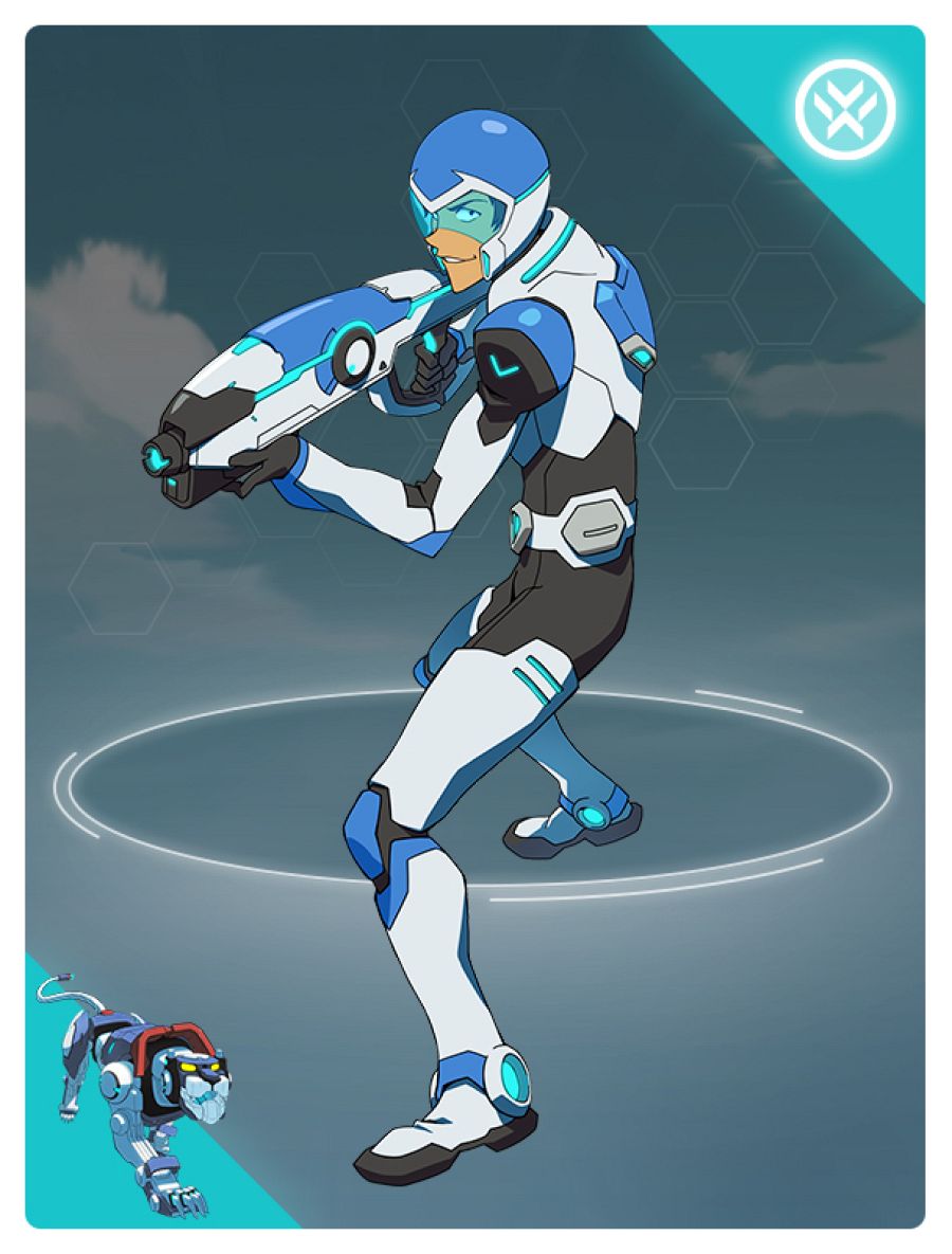 Lance es el piloto del león azul