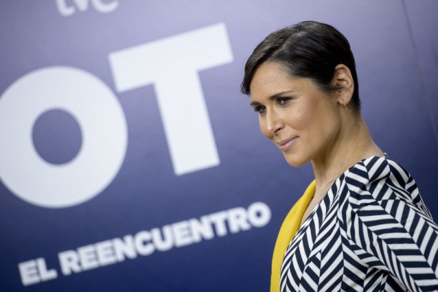 Rosa López durante la presentación de 'OT, el reencuentro' en 2016