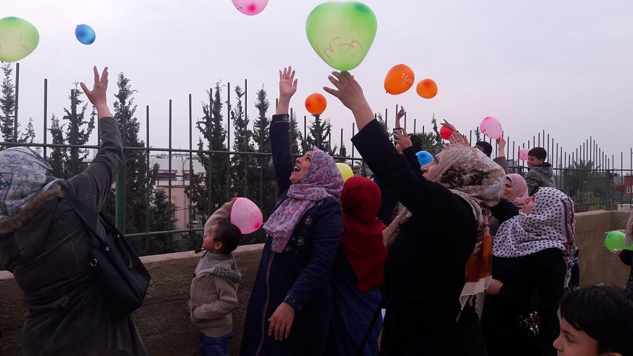 Terapia grupal para mujeres en Gaza