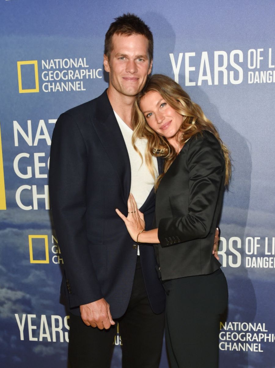 Tom Brady y Gisele Bündchen en el estreno de 