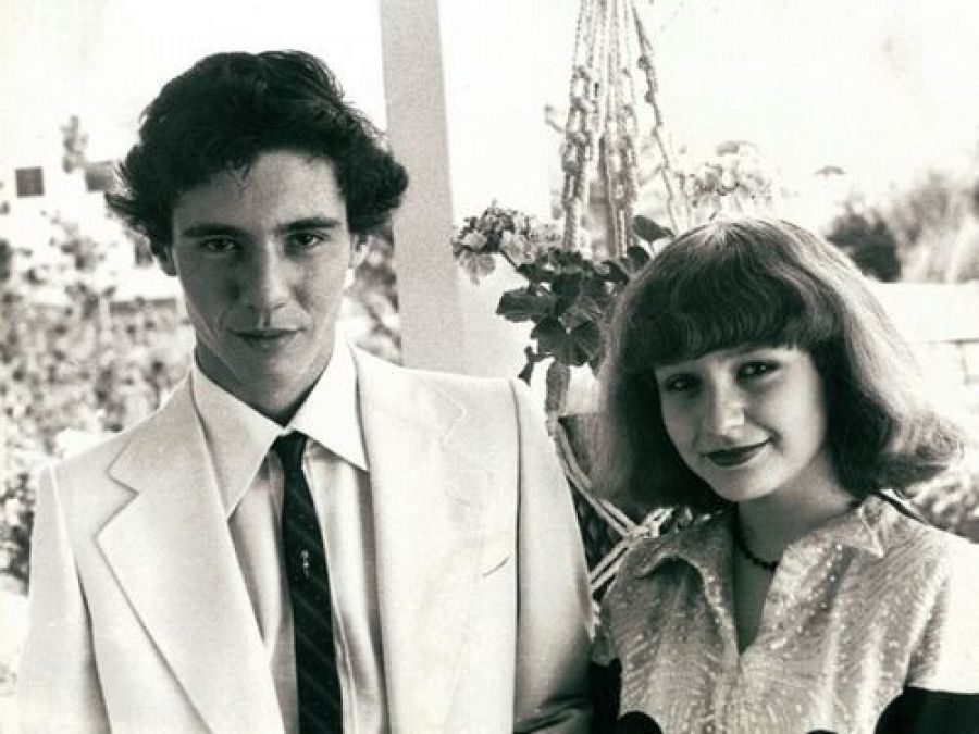 Bernardo Bonezzi y Alaska de jóvenes
