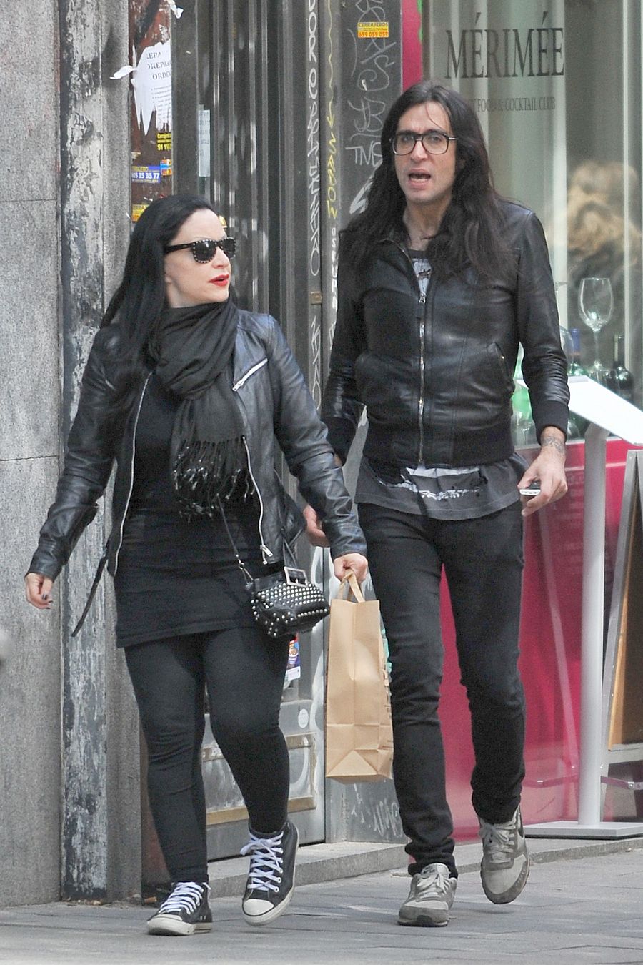 Alaska y Mario por las calles de Madrid en 2012