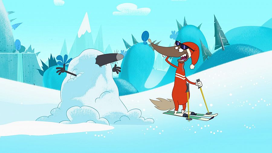 'Lobo' se disfraza de campeón de esquí