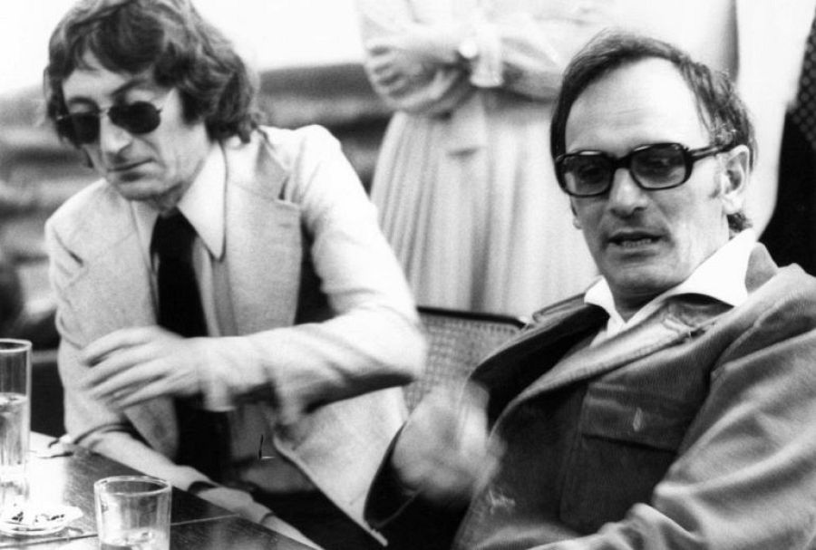 Elías Querejeta y Carlos Saura