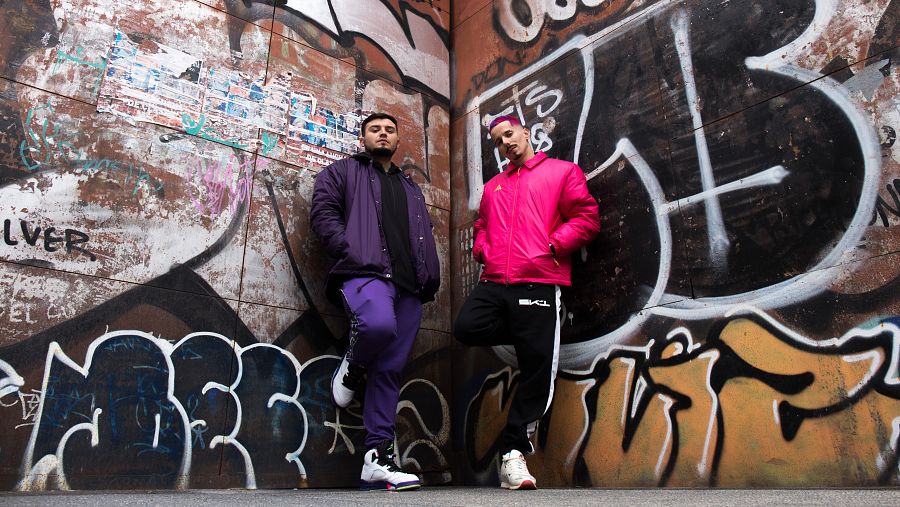 Skone y Rapder en el rodaje de 'Réplica Internacional 2