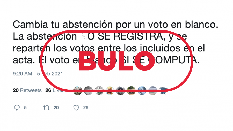 Uno de los bulos que se ha movido estos días por Twitter