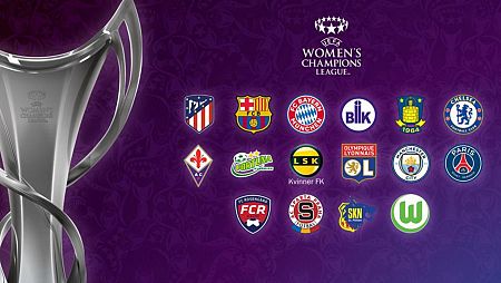 Los 16 equipos de la Champions femenina