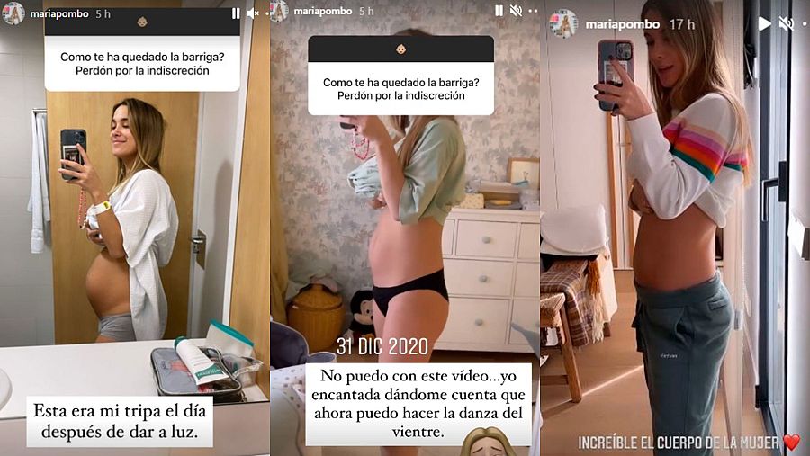 La evolución de María Pombo tras dar a luz