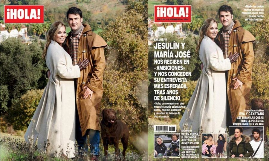María José Campanario y Jesulín de Ubrique posan para '¡Hola!'