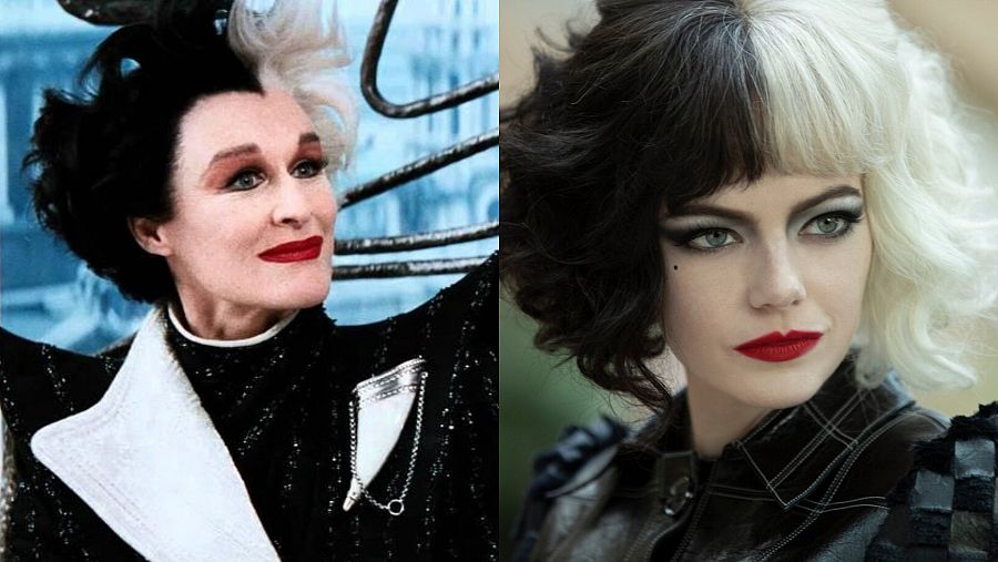 Glen Close y Emma Stone caracterizadas de Cruella