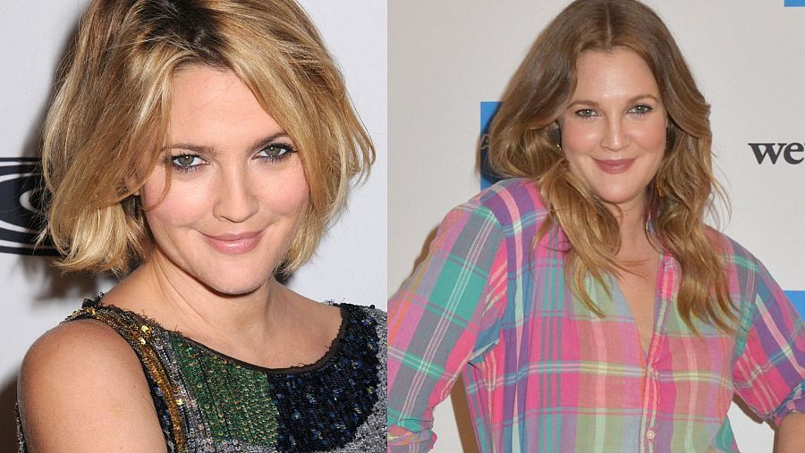 Drew Barrymore: antes y después. Así ha cambiado la actriz.