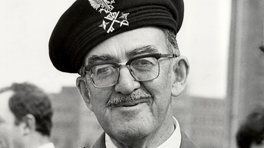 Fotografía de archivo del 12 de marzo de 1981 del general José Juste Fernández, jefe de la división acorazada Brunete durante el 23-F