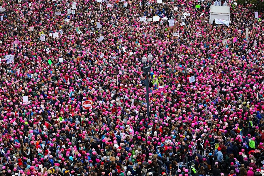 Historica marcha feminista, 2017 en Washington