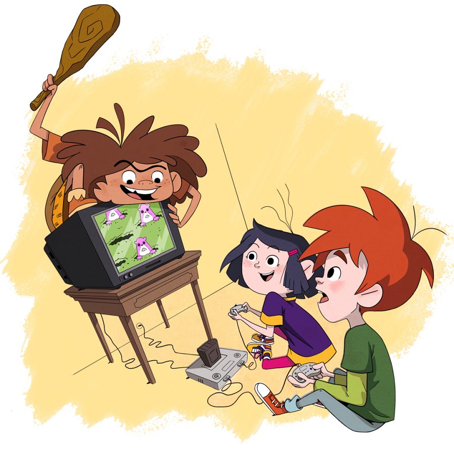 Rocky Kwaterner se divierte con Teo y Luna