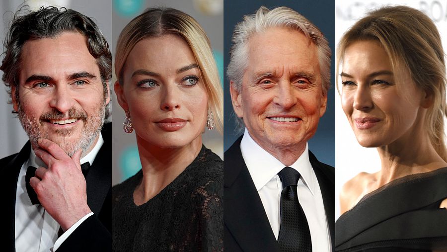 Joaquin Phoenix, Margot Robbie, Michael Douglas y Renée Zellweger, son algunos de los famosos que participarán en la ceremonia