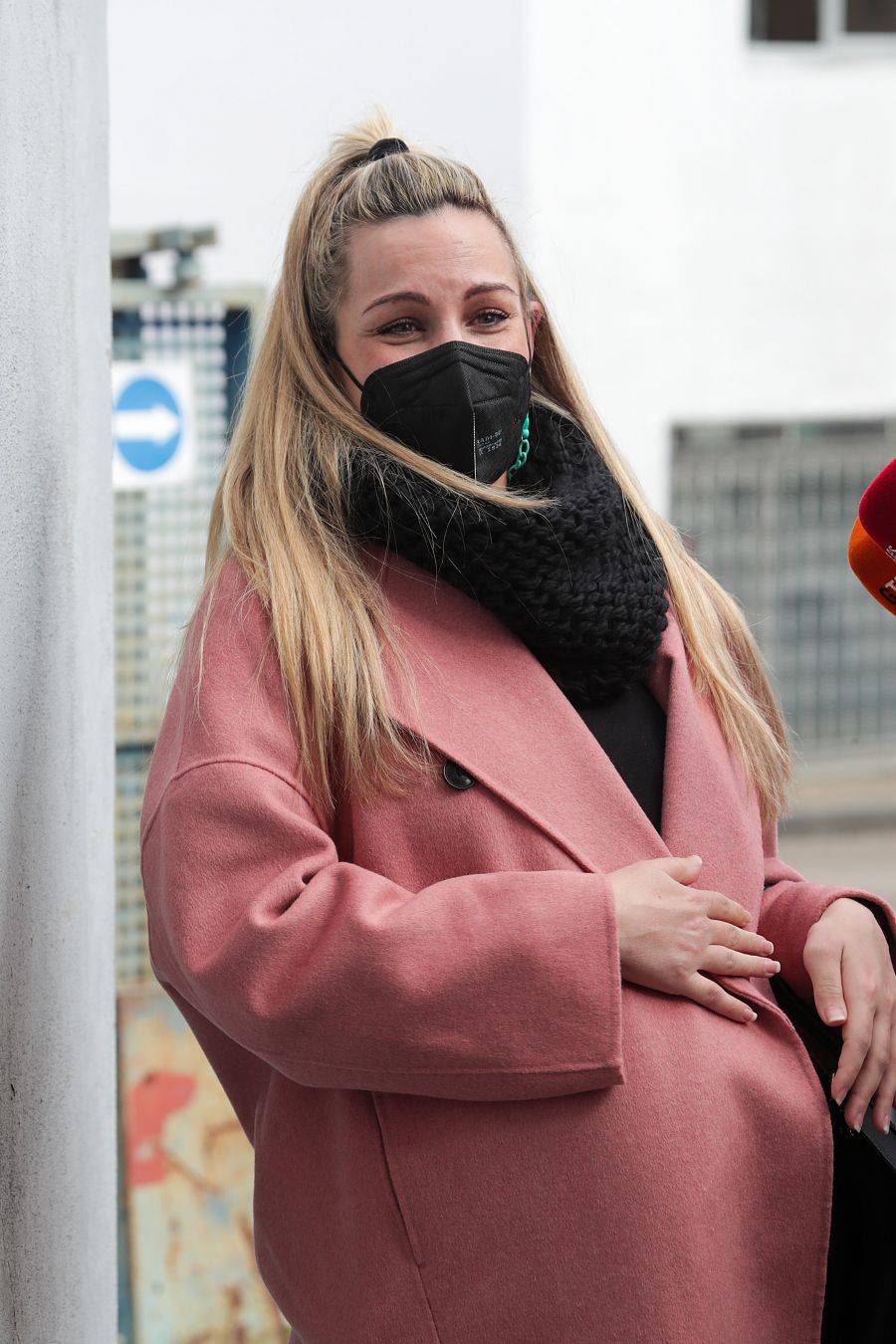 Edurne en Madrid días antes de dar a luz