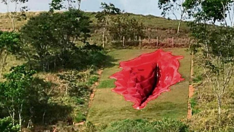 'La vagina' de Juliana Notari en el parque Usina de Arte en Pernambuco (Brasil)