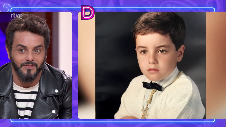 David Perdomo el día de su primera comunión