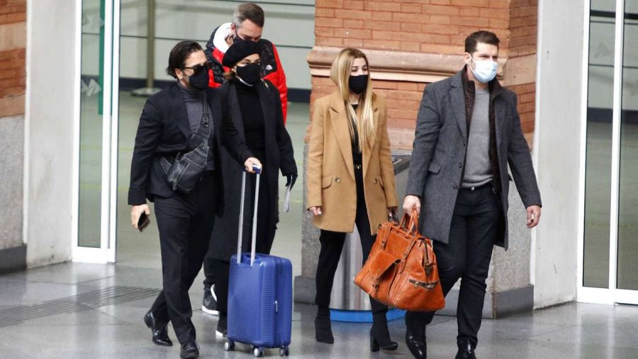 Chenoa, David Bustamante, Natalia i Manu Tenorio a Barcelona per a acomiadar a Álex Casademunt