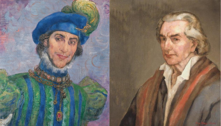 Evaristo Valle se autorretrató vestido de Cristóbal Colón y de Juan Tenorio / Fundación Evaristo Valle