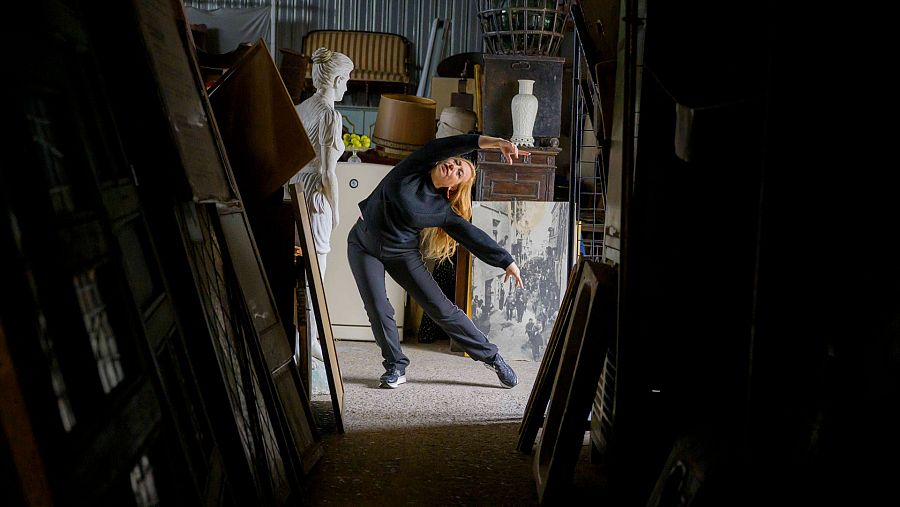 Maria Rovira fent una corepgrafia