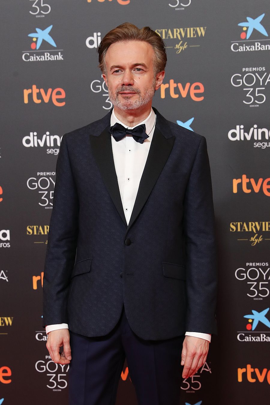Tristán Ulloa en la alfombra roja de los Goya