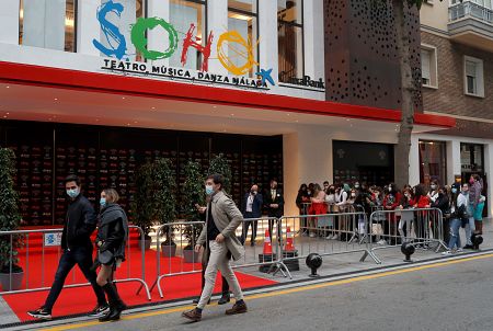 Exterior del Teatro Soho, el lugar donde se ha celebrado la gala.