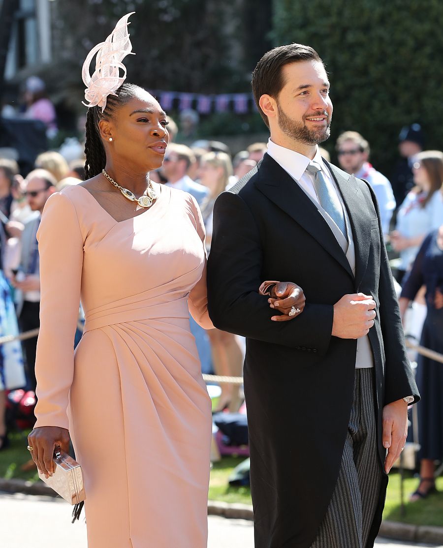 Serena Williams y Alexis Ohanians en la boda de Meghan Markle y Harry