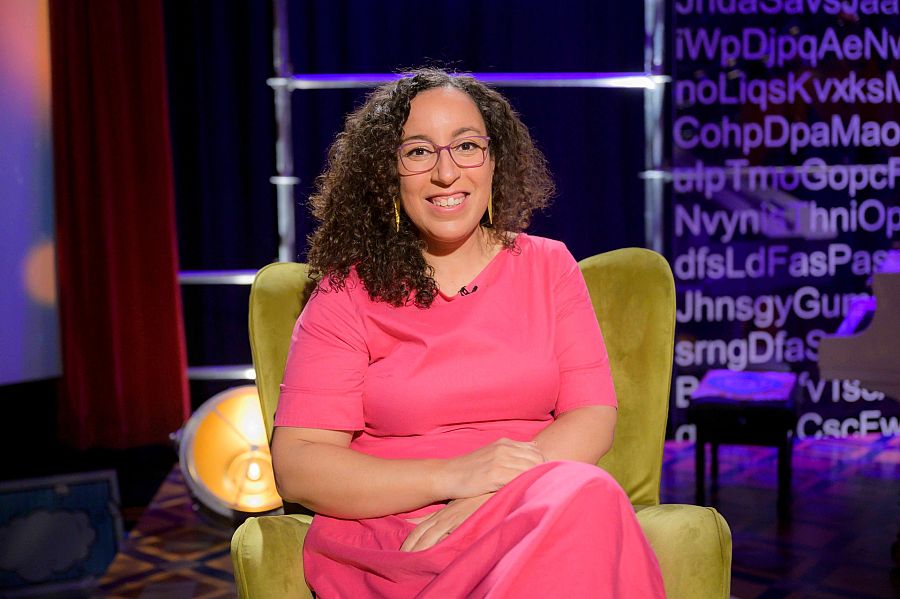 Najat El Hachmi al plató de 'Punts de vista'