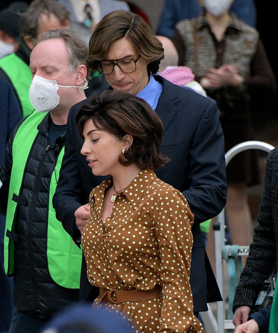 Lady Gaga y Adam Driver ruedan 'House of Gucci' en Milán