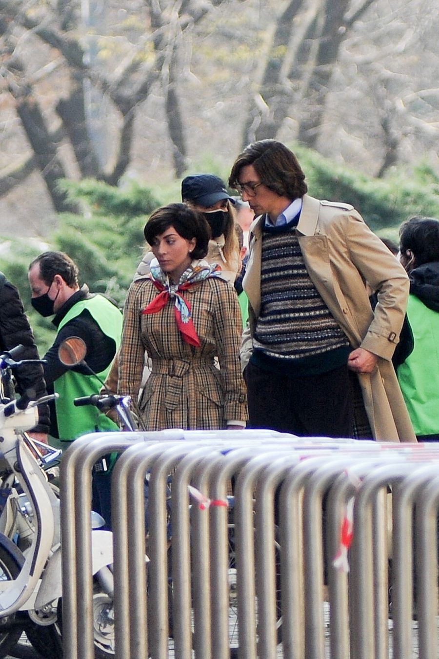 Lady Gaga y Adam Driver ruedan en Milán 'House of Gucci'