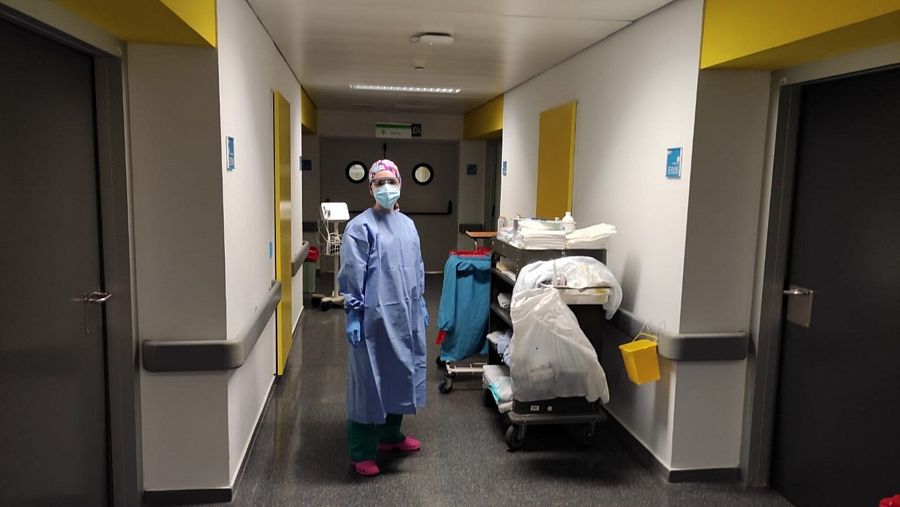 Planta de neumología del Hospital Puerta de Hierro de Majadahonda (Madrid), la `zona cero¿ de la pandemia