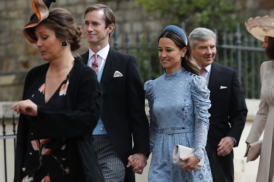 James Matthews y Pippa Middleton en la boda de Lady Gabriella Windsor