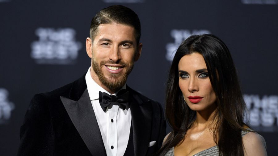 Sergio Ramos y Pilar Rubio durante un evento