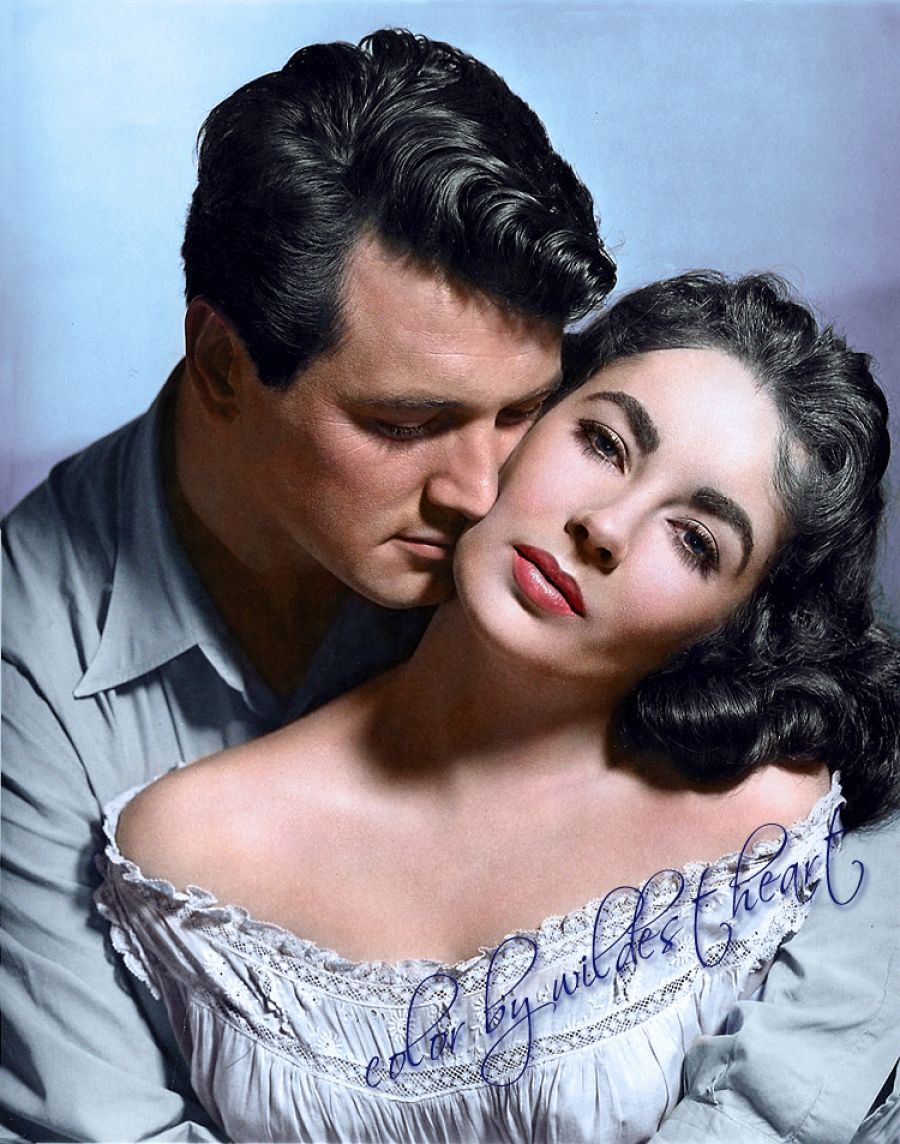 Rock Hudson y Elizabeth Taylor