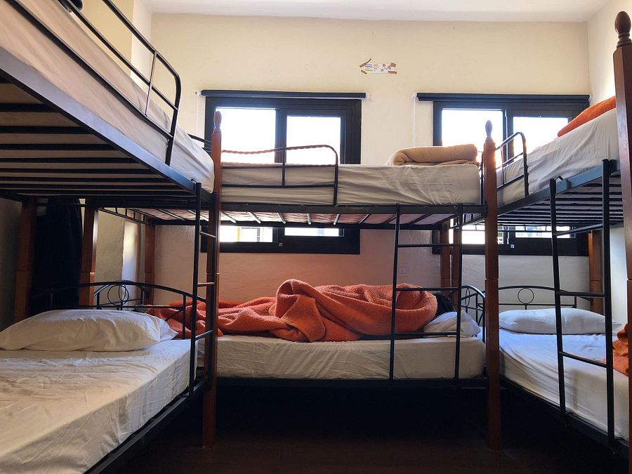 Las habitaciones del centro de acogida