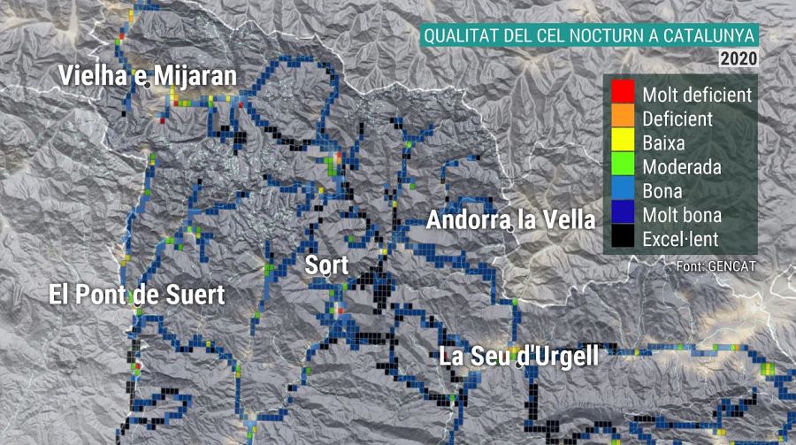 Veiem una imatge de la qualitat del cel nocturn al Pirineu Occidental
