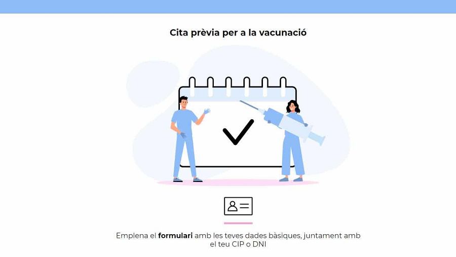 Cita prèvia per a la vacunació a CatSalut